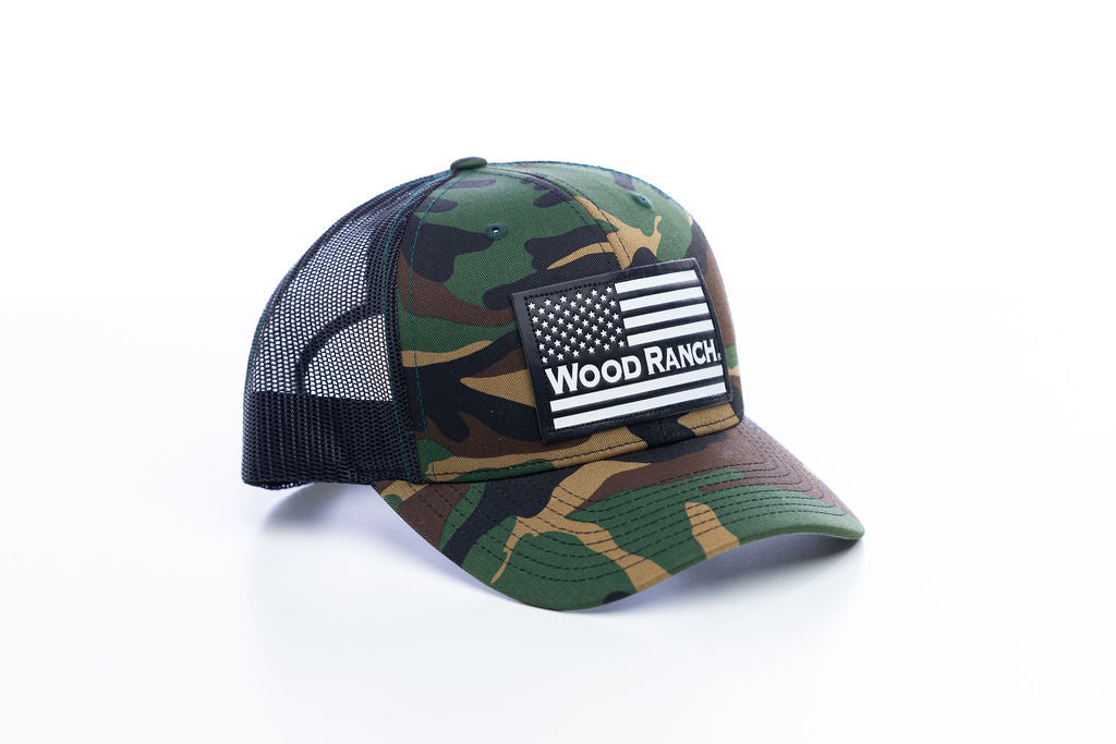 Army Camo/ Black Hat